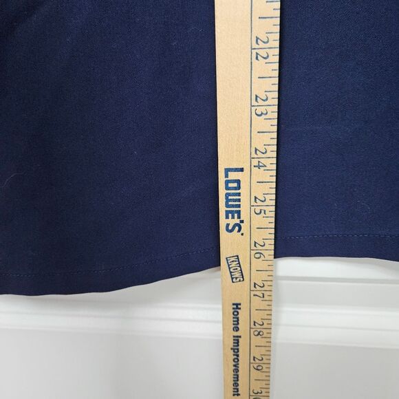 Figs Technical Collection Scrub Top Sm Blue Short Sleeve Pullover Front Pocket - Picture 5 of 7